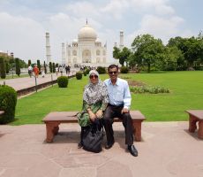 With Aniba at Tajmahal